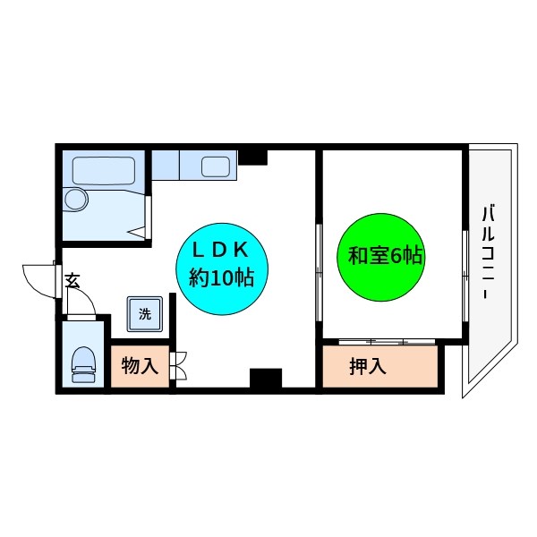 コーポ花    間取り図