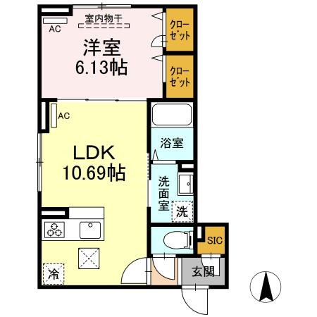 レクシア一ツ家 間取り図