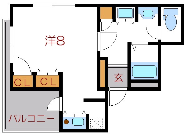 フォレストコートカサイ  間取り図