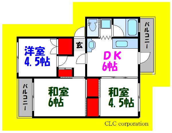 コーポ近江屋2 間取り図