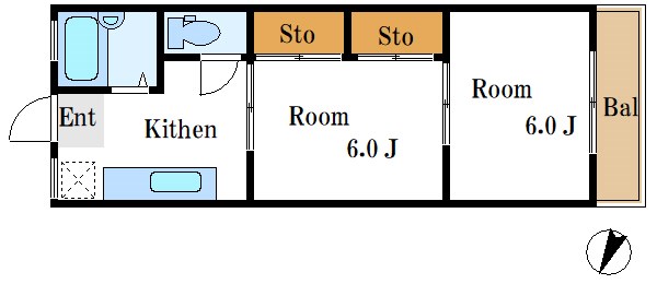 ハイツ松山    間取り図