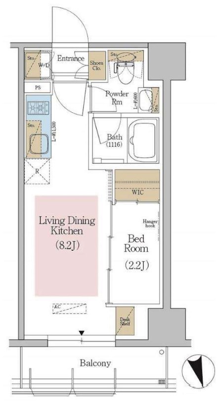 アーバネックス東京八丁堀 間取り