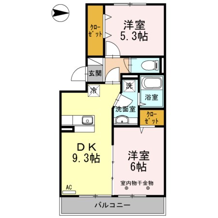 セジュール保塚Ａ 間取り