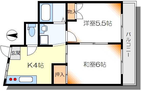 クレストパレス  間取り