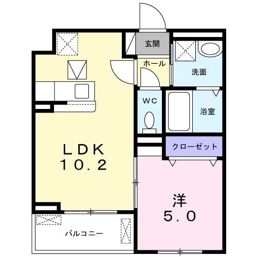 クリーン　ハイツ 間取り図