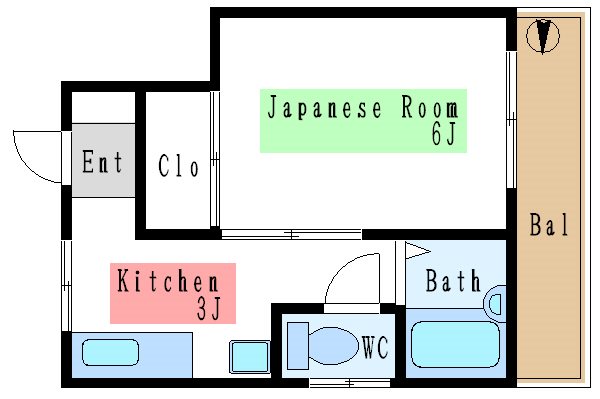 三好コーポ大島 間取り図