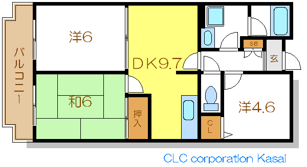 マノワール 間取り図