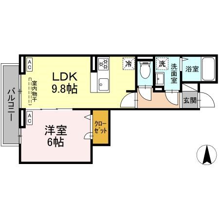 グラナーデ六町Ⅱ 間取り図