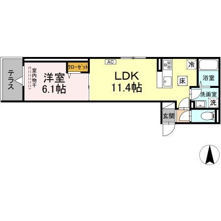 グラナーデ六町Ⅱ 間取り