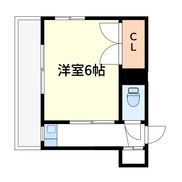 ニュー国分 307号室 間取り