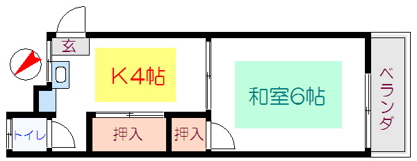 大内荘     間取り図