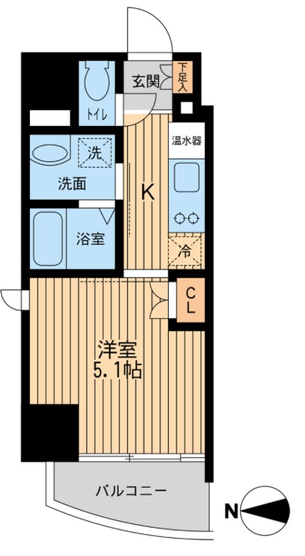 ウィルテラス西大島  間取り図