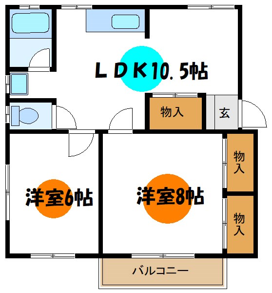 サンコーハイム  間取り