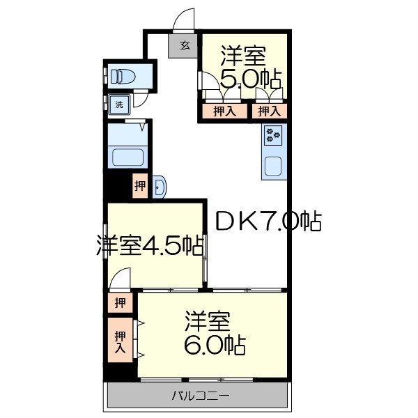 サンライズ西葛西  間取り図