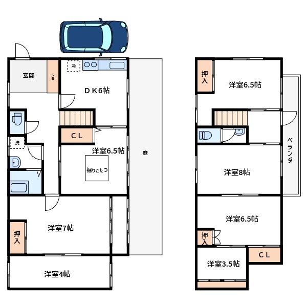 高橋貸家 間取り図