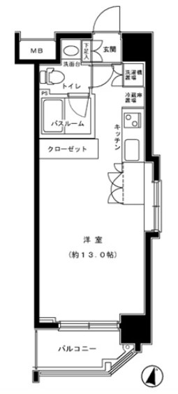 パークサイド東大島  間取り図