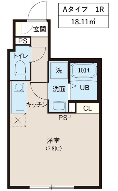 レピュア北千住レジデンスII 間取り図