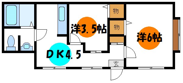 三田ハイツ 間取り図