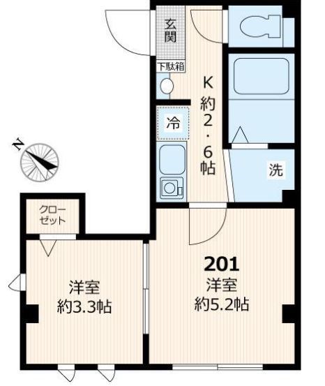 クレール月島 間取り