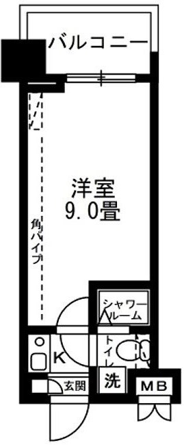 レジディア錦糸町  417号室 間取り