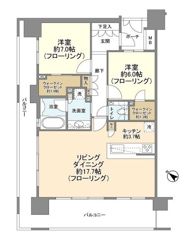 クレストシティレジデンス 間取り図