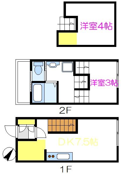 キャリコハウス2  間取り図