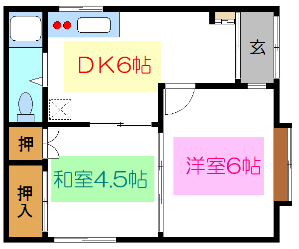 高木アパート   間取り図