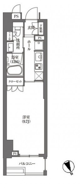 HAMACHO　APARTMENTS  間取り