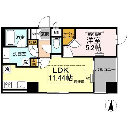 ロイジェントパークス錦糸町 間取り図