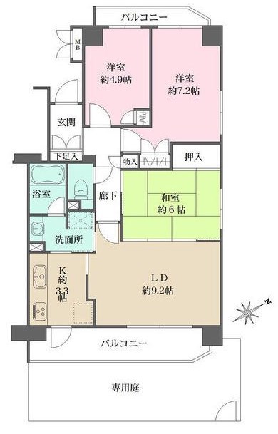 フィオーレ深川 間取り図