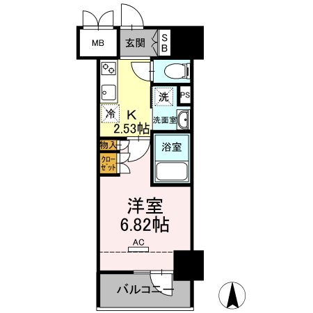 ホウエイコート秋葉原 間取り図