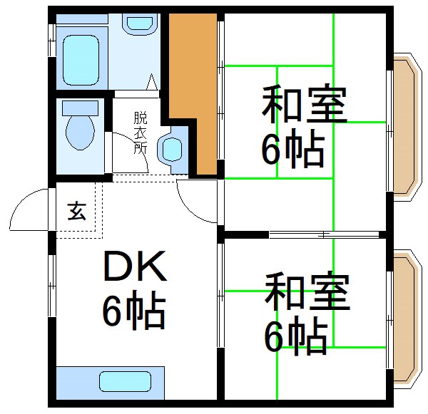 フローラハイツ 間取り図