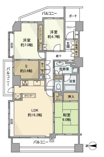 パークホームズ住吉南 間取り図