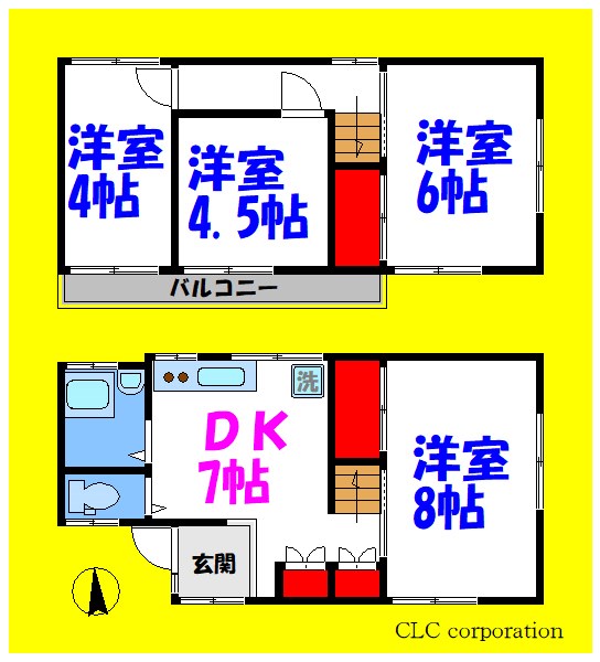 MH中葛西2丁目 間取り図