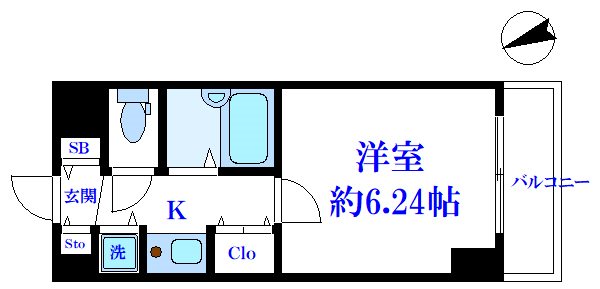 アクティブミレニアム江戸川橋 間取り図