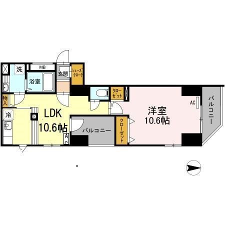 フィルモア ワン  間取り図