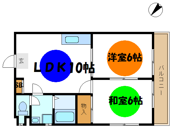 奥戸プロヴァンス   間取り図