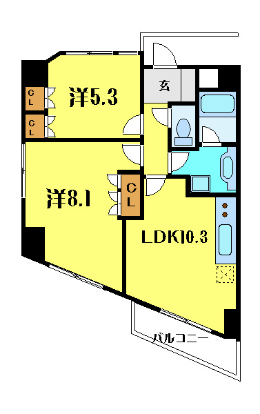王子神谷パークサイドハイツ 間取り図