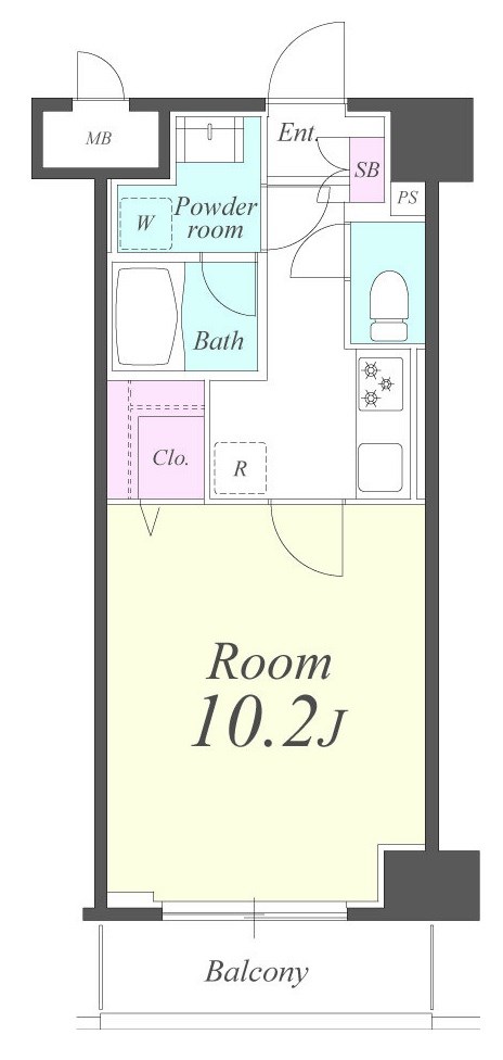 クレシェンテ月島 間取り図