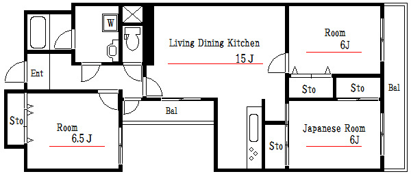 ラポール七番館 間取り図