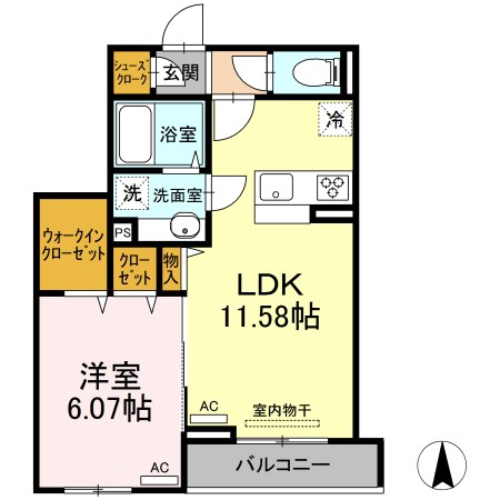 セジュール東尾久  間取り