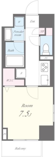 カリーノ鳥越  間取り