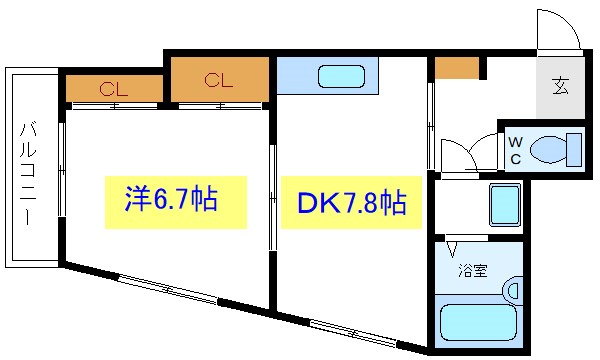 ジャスティー亀戸ｂ  間取り図