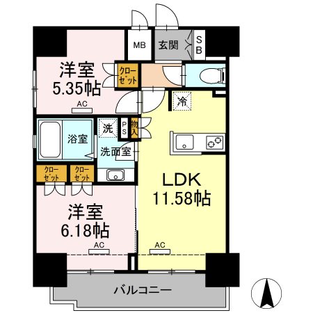 ホウエイコート秋葉原 間取り図