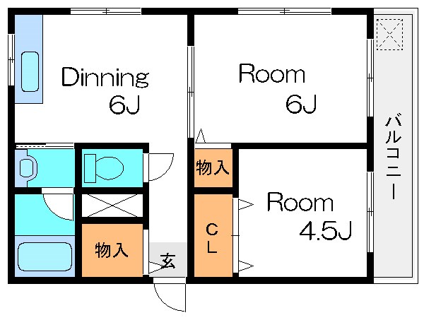 メイト大島Ⅱ 間取り図