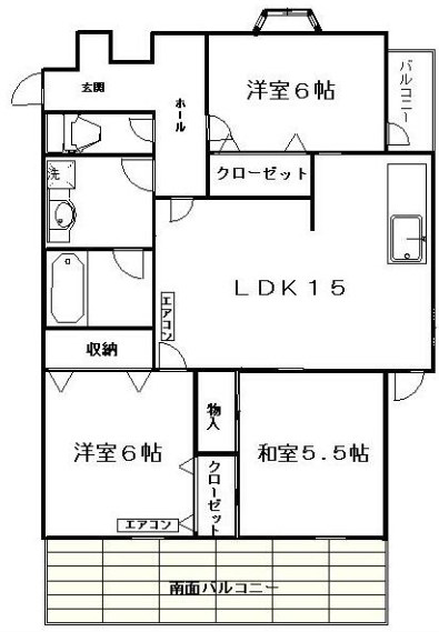 オークテラス 間取り図