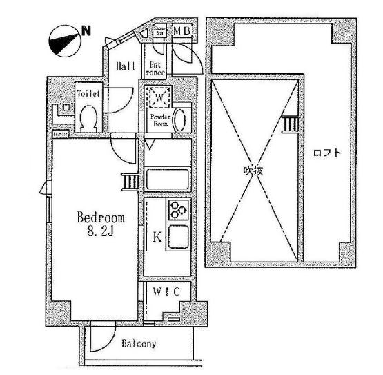 ルークス冬木   間取り図