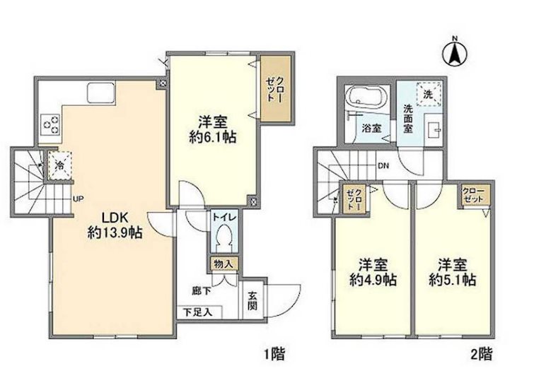 KoletTerrace梅島 間取り図