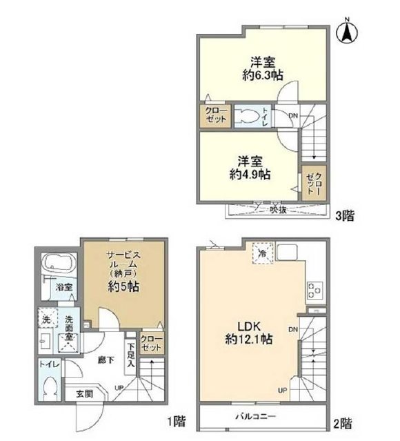 KoletTerrace梅島 間取り図