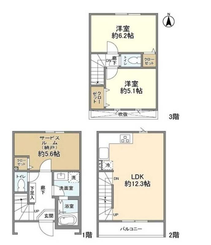 KoletTerrace梅島 間取り